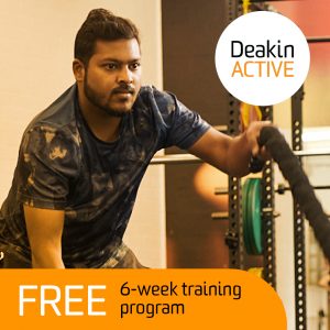 DeakinACTIVE Summer Shred include free 6-week training program, member lifting weights